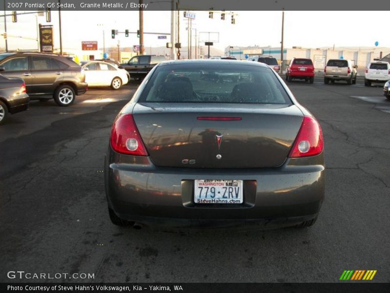 Granite Metallic / Ebony 2007 Pontiac G6 Sedan
