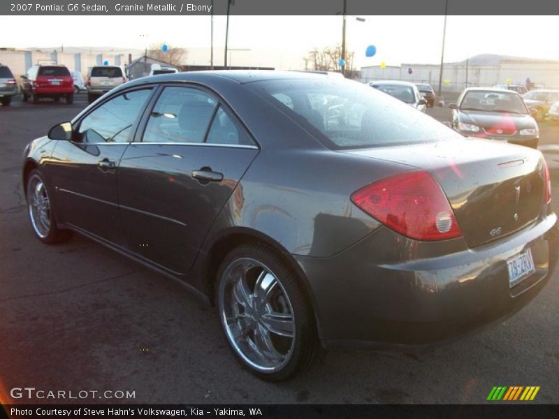 Granite Metallic / Ebony 2007 Pontiac G6 Sedan