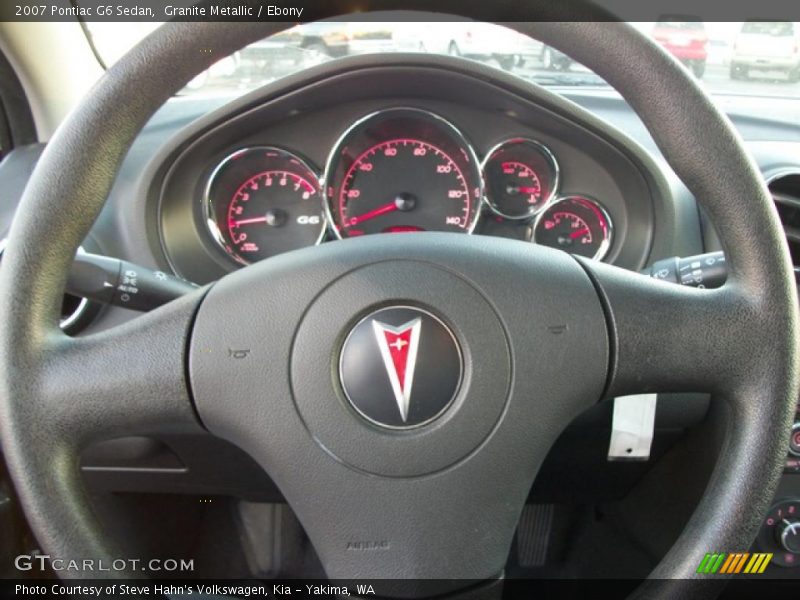 Granite Metallic / Ebony 2007 Pontiac G6 Sedan
