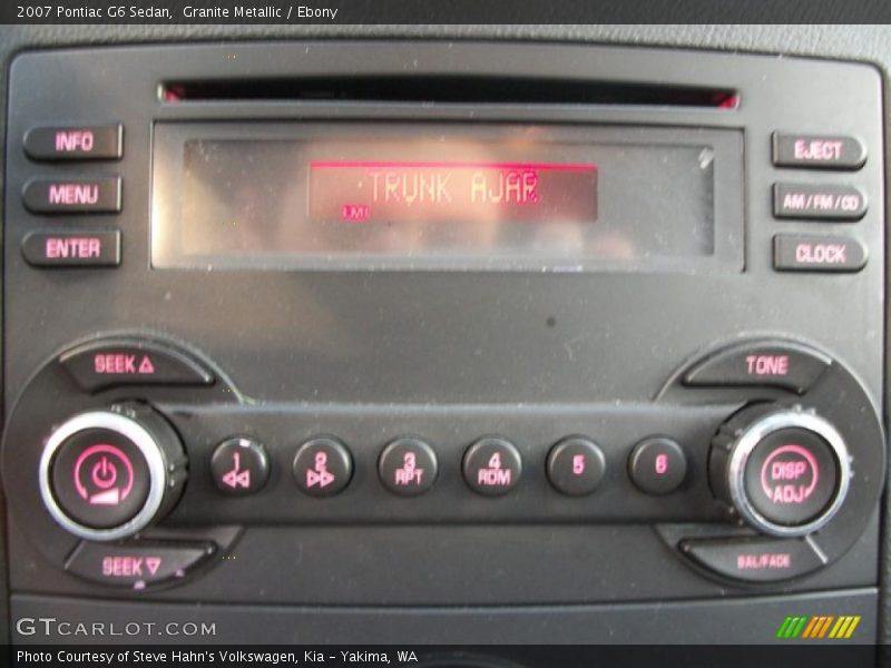 Granite Metallic / Ebony 2007 Pontiac G6 Sedan