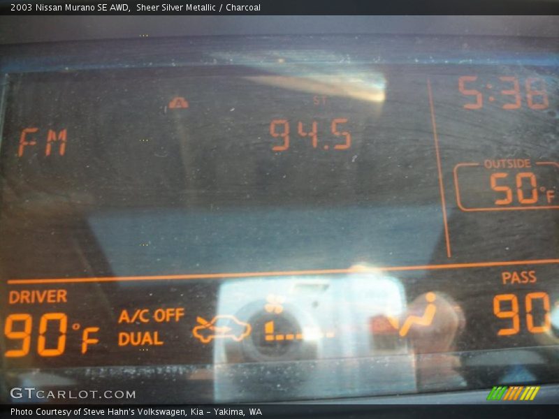 Sheer Silver Metallic / Charcoal 2003 Nissan Murano SE AWD