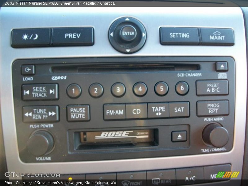 Sheer Silver Metallic / Charcoal 2003 Nissan Murano SE AWD