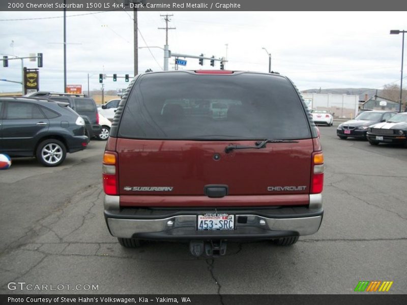 Dark Carmine Red Metallic / Graphite 2000 Chevrolet Suburban 1500 LS 4x4