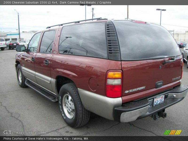 Dark Carmine Red Metallic / Graphite 2000 Chevrolet Suburban 1500 LS 4x4