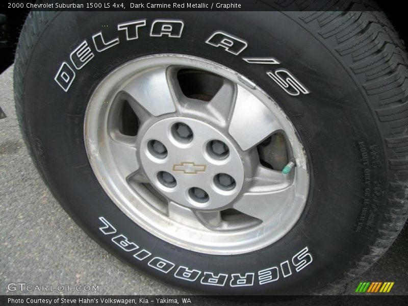 Dark Carmine Red Metallic / Graphite 2000 Chevrolet Suburban 1500 LS 4x4
