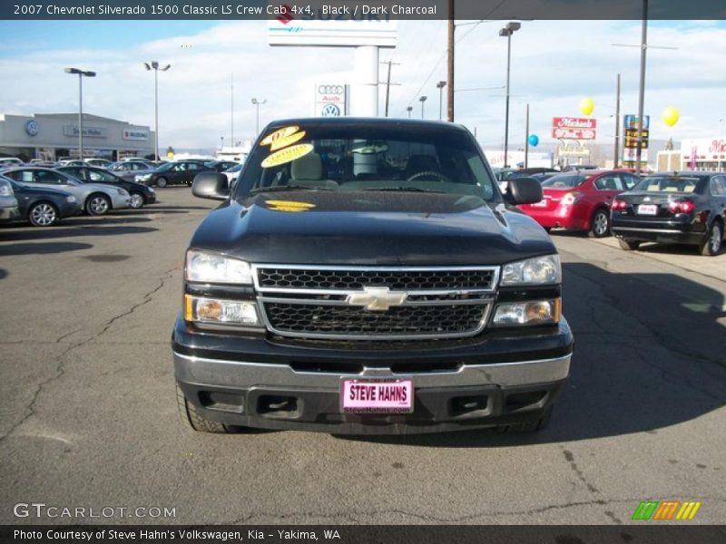 Black / Dark Charcoal 2007 Chevrolet Silverado 1500 Classic LS Crew Cab 4x4
