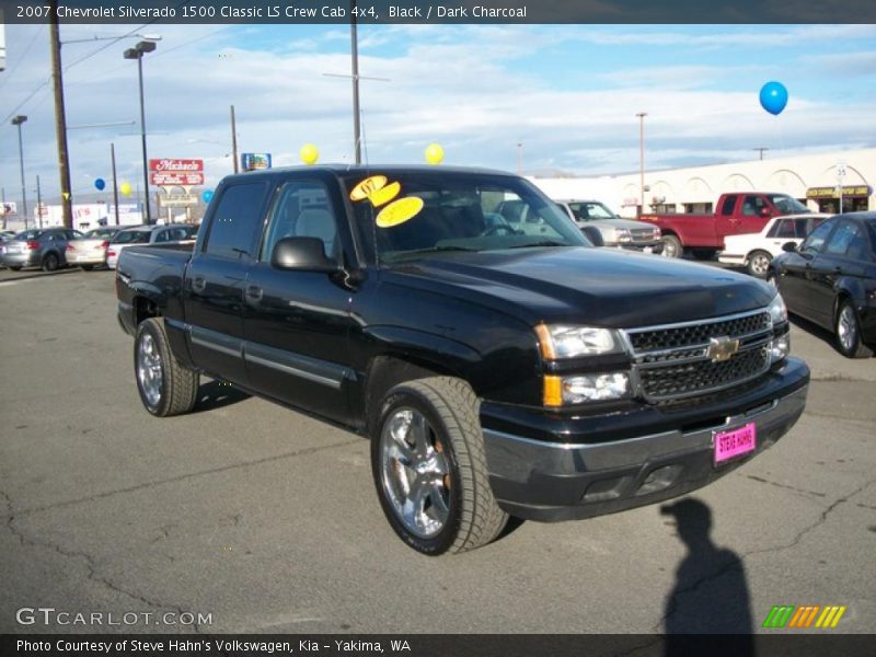Black / Dark Charcoal 2007 Chevrolet Silverado 1500 Classic LS Crew Cab 4x4