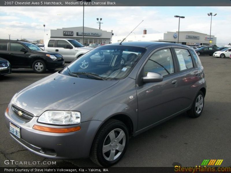 Medium Gray / Charcoal Black 2007 Chevrolet Aveo 5 Hatchback