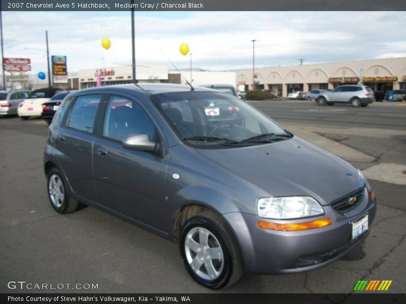 Medium Gray / Charcoal Black 2007 Chevrolet Aveo 5 Hatchback