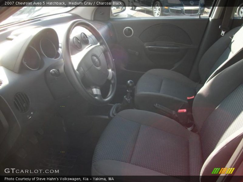 Medium Gray / Charcoal Black 2007 Chevrolet Aveo 5 Hatchback
