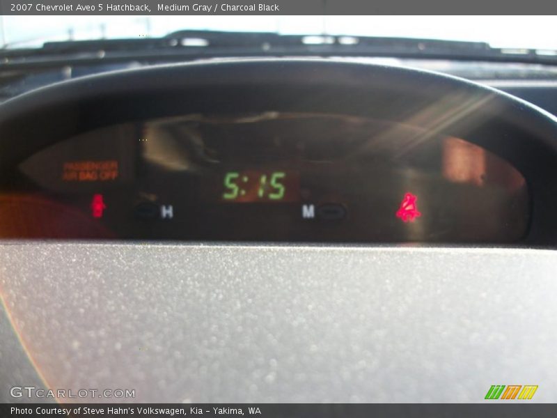 Medium Gray / Charcoal Black 2007 Chevrolet Aveo 5 Hatchback
