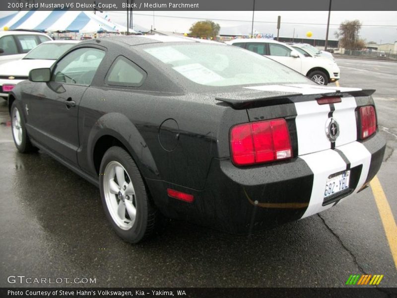 Black / Medium Parchment 2008 Ford Mustang V6 Deluxe Coupe