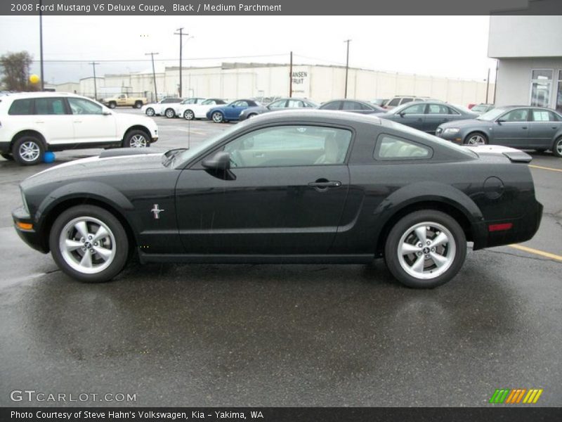 Black / Medium Parchment 2008 Ford Mustang V6 Deluxe Coupe