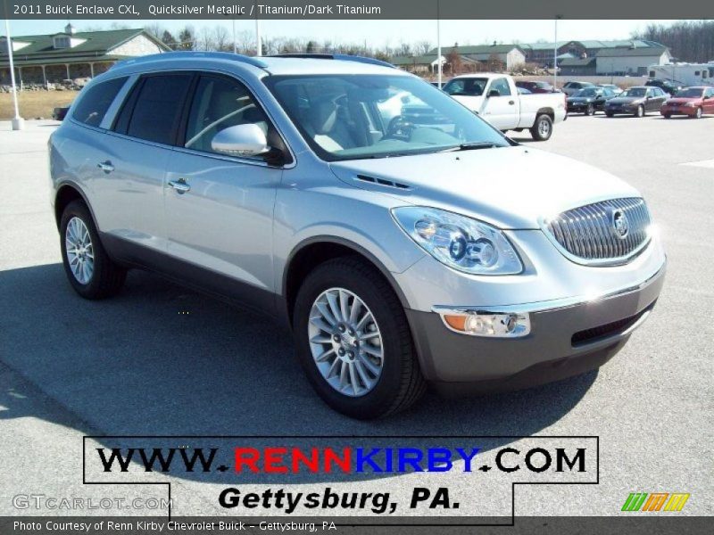 Quicksilver Metallic / Titanium/Dark Titanium 2011 Buick Enclave CXL
