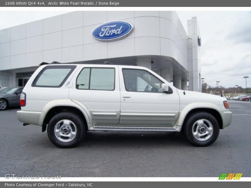 Arctic White Pearl Metallic / Stone Beige 1998 Infiniti QX4 4x4