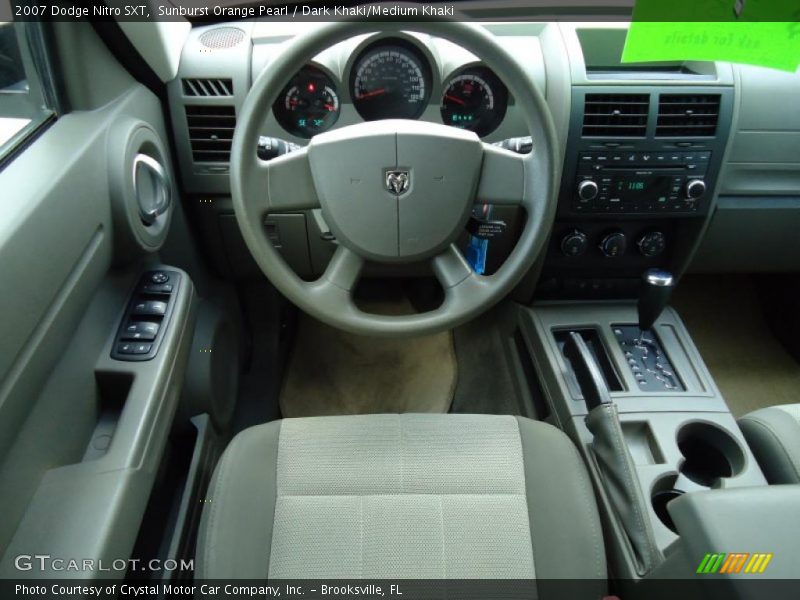 Sunburst Orange Pearl / Dark Khaki/Medium Khaki 2007 Dodge Nitro SXT