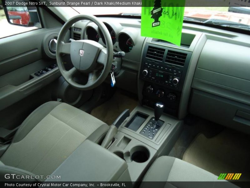 Sunburst Orange Pearl / Dark Khaki/Medium Khaki 2007 Dodge Nitro SXT