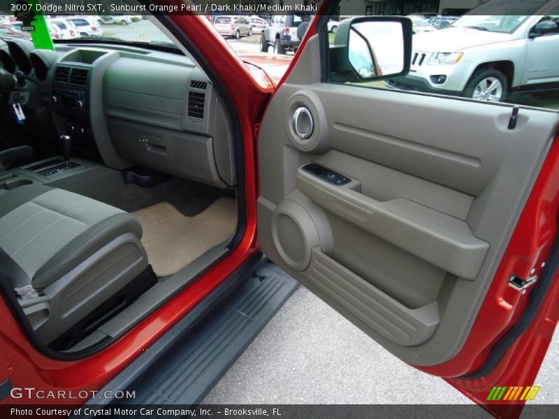Sunburst Orange Pearl / Dark Khaki/Medium Khaki 2007 Dodge Nitro SXT