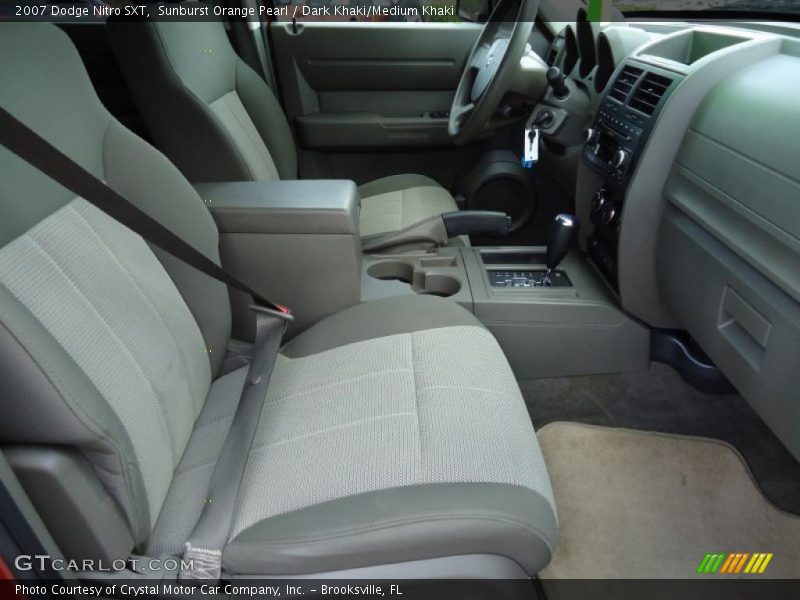 Sunburst Orange Pearl / Dark Khaki/Medium Khaki 2007 Dodge Nitro SXT
