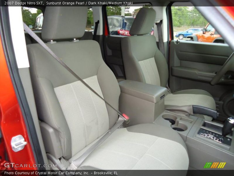 Sunburst Orange Pearl / Dark Khaki/Medium Khaki 2007 Dodge Nitro SXT