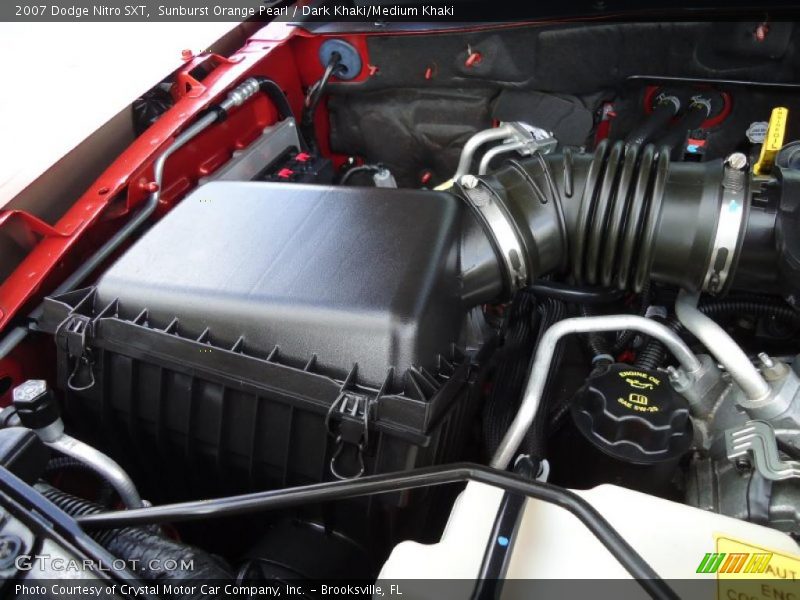 Sunburst Orange Pearl / Dark Khaki/Medium Khaki 2007 Dodge Nitro SXT