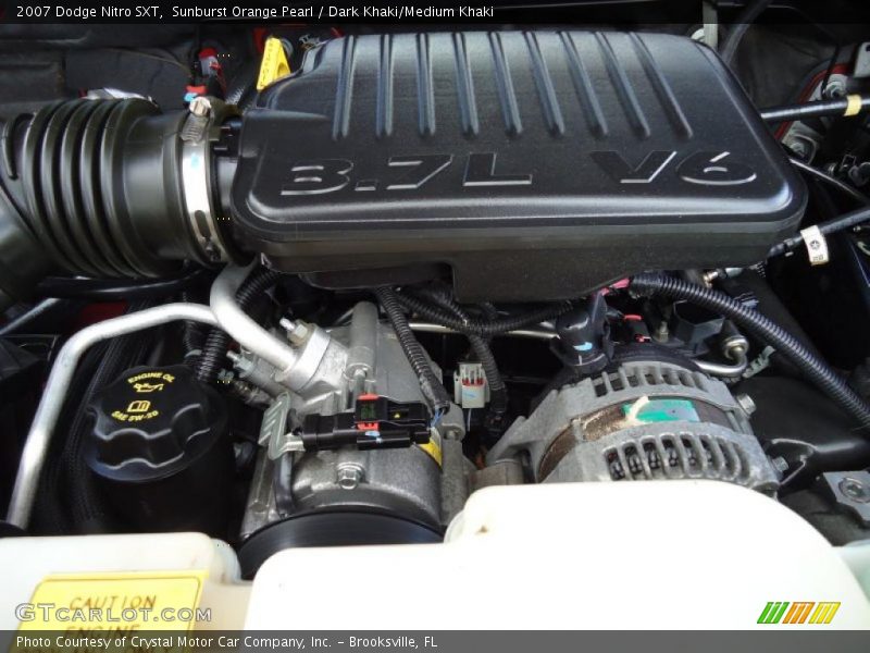 Sunburst Orange Pearl / Dark Khaki/Medium Khaki 2007 Dodge Nitro SXT