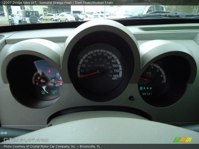Sunburst Orange Pearl / Dark Khaki/Medium Khaki 2007 Dodge Nitro SXT