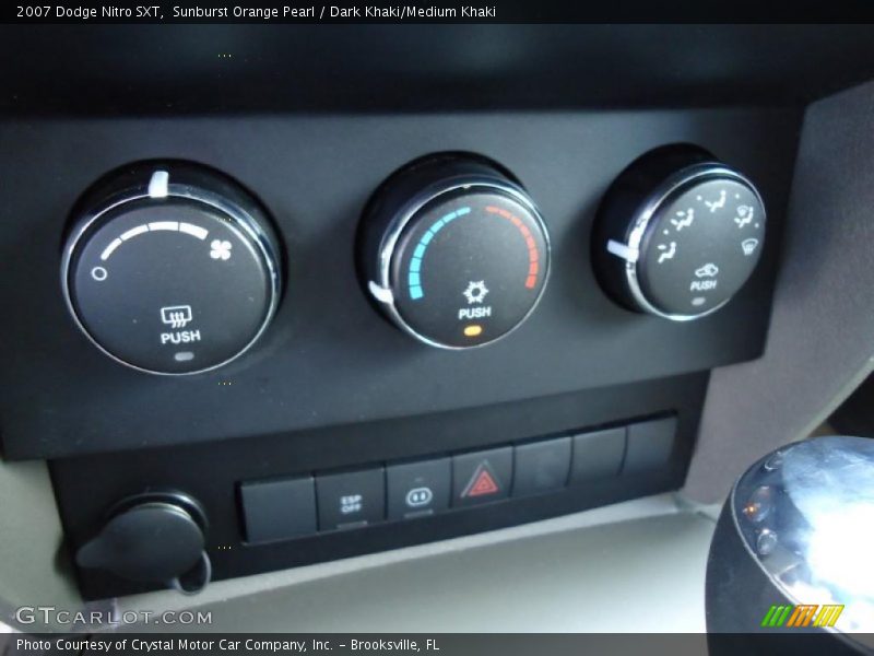 Sunburst Orange Pearl / Dark Khaki/Medium Khaki 2007 Dodge Nitro SXT