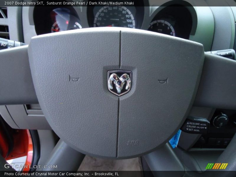 Sunburst Orange Pearl / Dark Khaki/Medium Khaki 2007 Dodge Nitro SXT