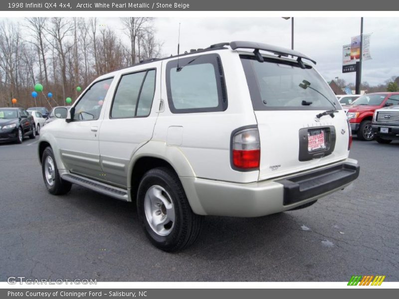 Arctic White Pearl Metallic / Stone Beige 1998 Infiniti QX4 4x4