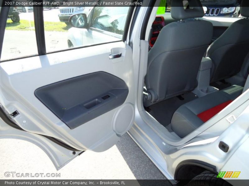  2007 Caliber R/T AWD Pastel Slate Gray/Red Interior