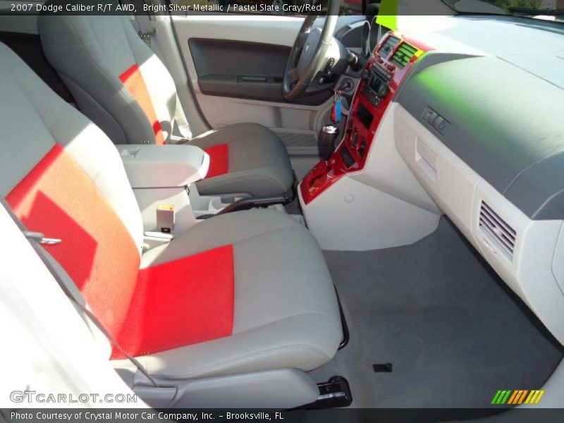  2007 Caliber R/T AWD Pastel Slate Gray/Red Interior
