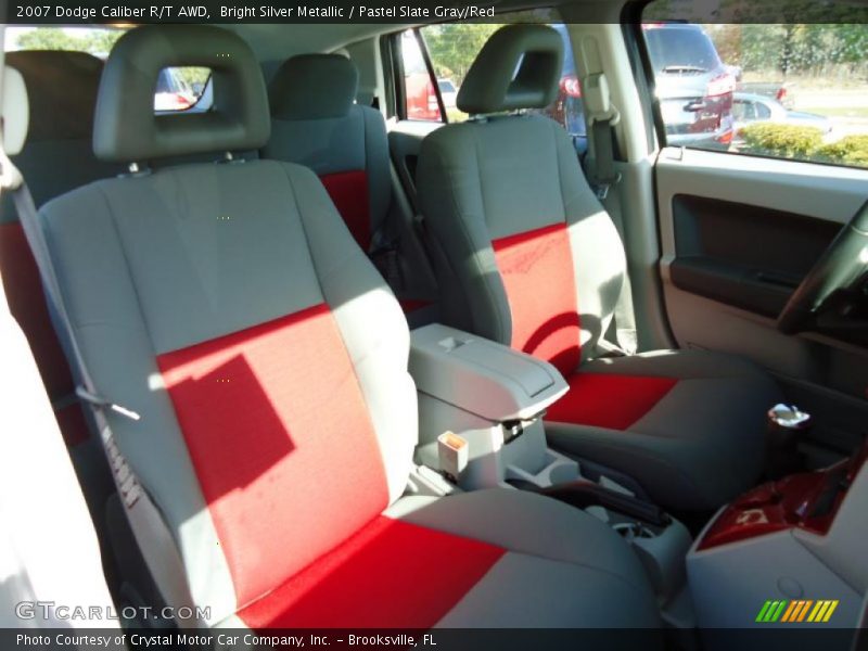  2007 Caliber R/T AWD Pastel Slate Gray/Red Interior