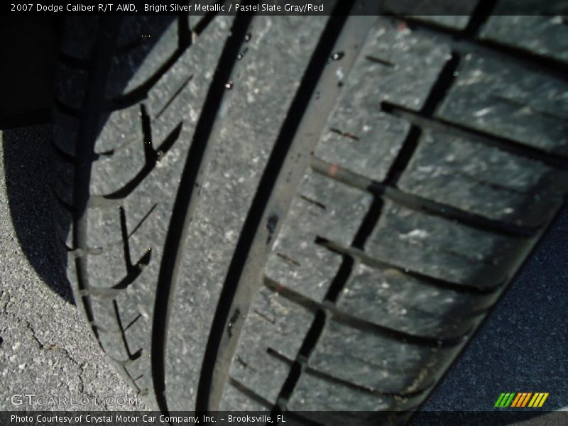 Bright Silver Metallic / Pastel Slate Gray/Red 2007 Dodge Caliber R/T AWD
