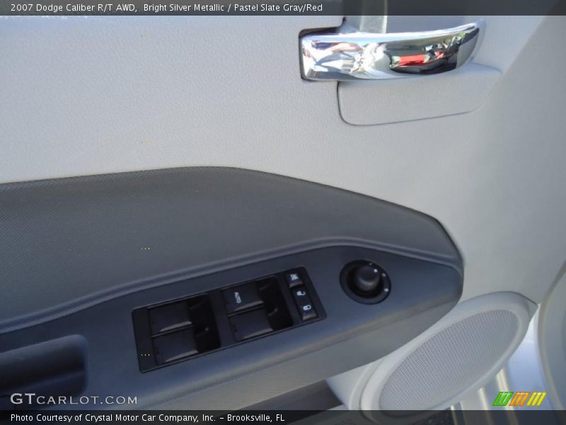 Bright Silver Metallic / Pastel Slate Gray/Red 2007 Dodge Caliber R/T AWD