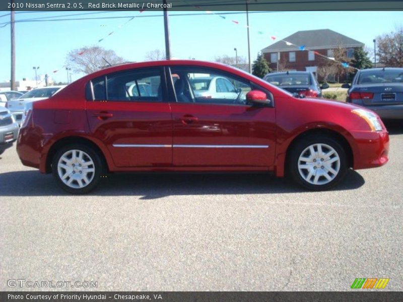 Red Brick Metallic / Charcoal 2010 Nissan Sentra 2.0 S