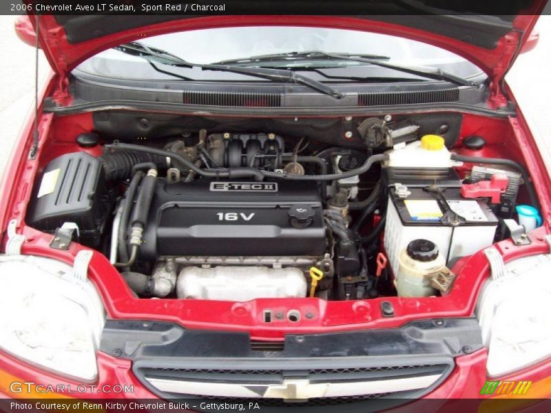  2006 Aveo LT Sedan Engine - 1.6 Liter DOHC 16-Valve 4 Cylinder