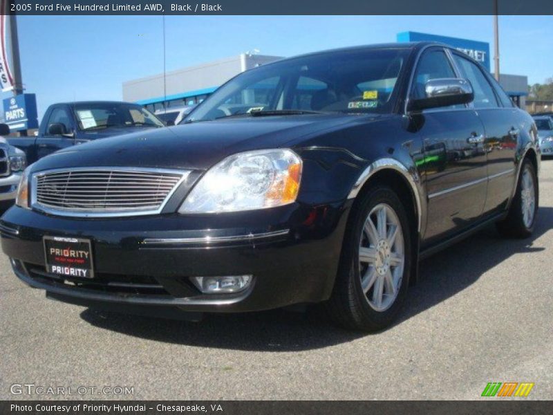 Black / Black 2005 Ford Five Hundred Limited AWD