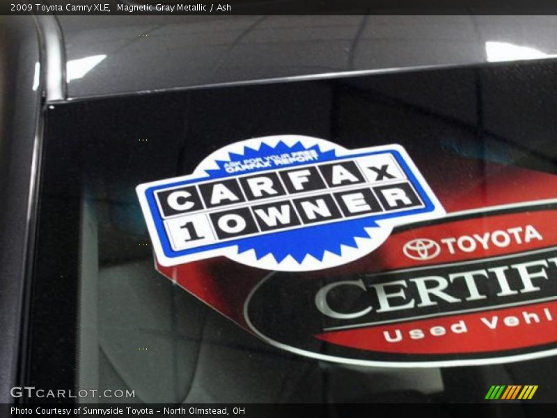Magnetic Gray Metallic / Ash 2009 Toyota Camry XLE