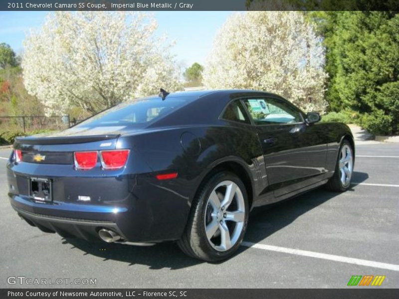 Imperial Blue Metallic / Gray 2011 Chevrolet Camaro SS Coupe