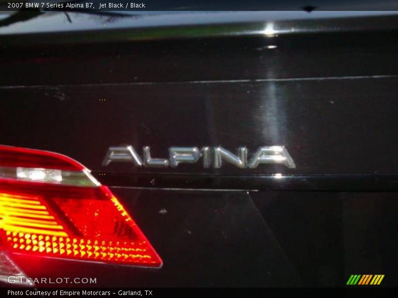 Jet Black / Black 2007 BMW 7 Series Alpina B7