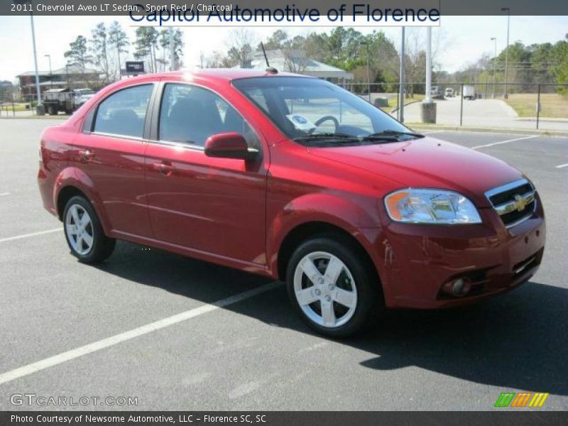 Sport Red / Charcoal 2011 Chevrolet Aveo LT Sedan