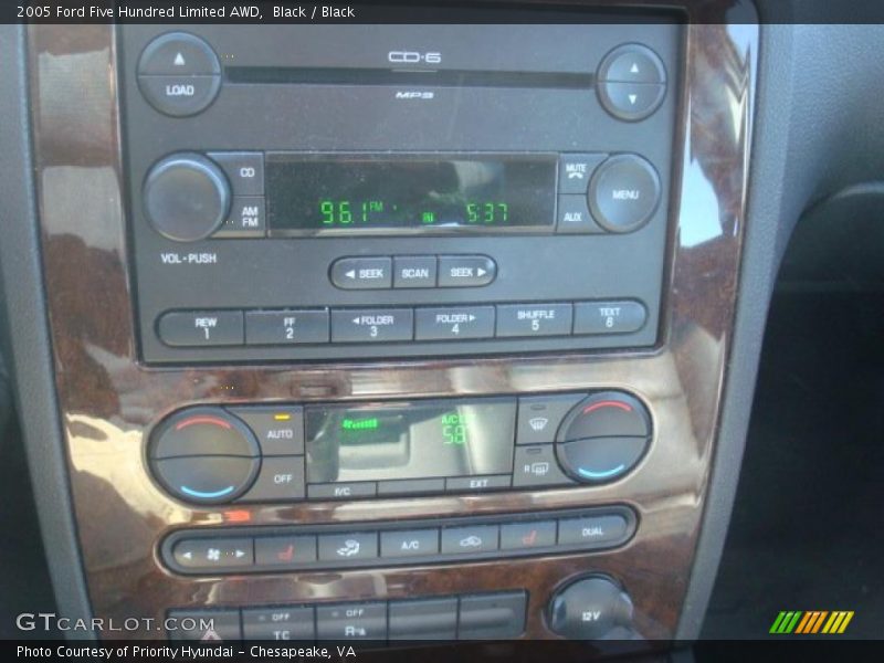 Black / Black 2005 Ford Five Hundred Limited AWD