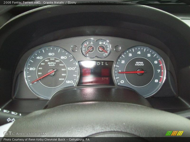 Granite Metallic / Ebony 2008 Pontiac Torrent AWD