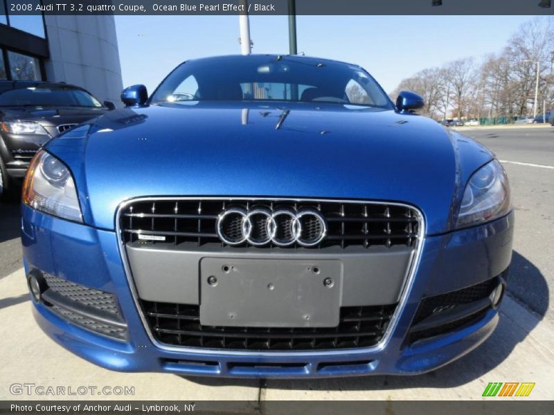 Ocean Blue Pearl Effect / Black 2008 Audi TT 3.2 quattro Coupe