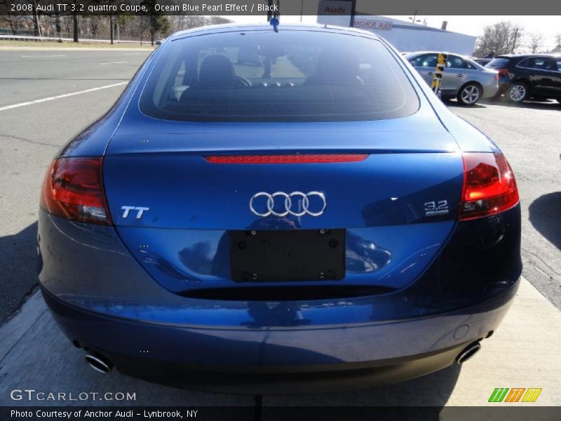 Ocean Blue Pearl Effect / Black 2008 Audi TT 3.2 quattro Coupe