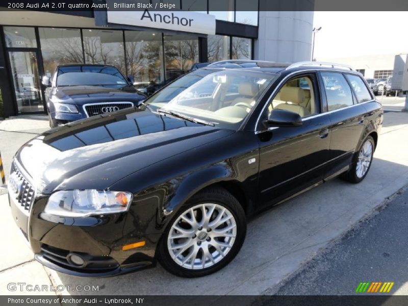 Brilliant Black / Beige 2008 Audi A4 2.0T quattro Avant