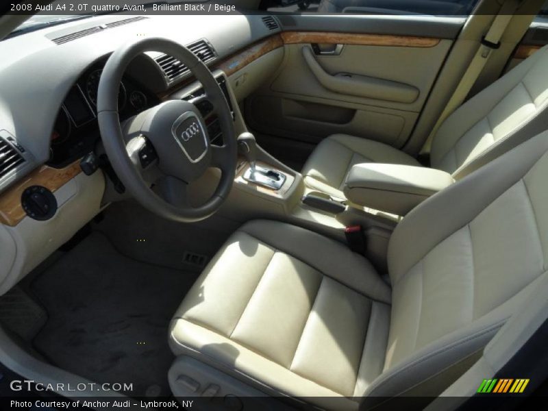  2008 A4 2.0T quattro Avant Beige Interior