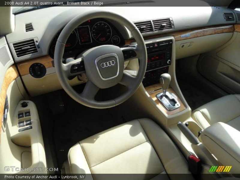 Beige Interior - 2008 A4 2.0T quattro Avant 