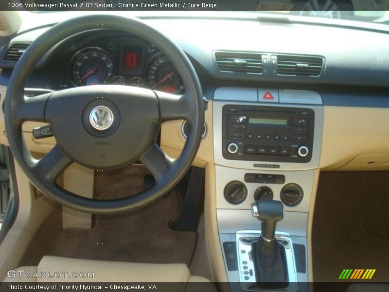 Granite Green Metallic / Pure Beige 2006 Volkswagen Passat 2.0T Sedan